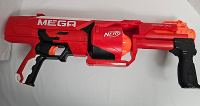 Nerf Mega Rotofury Dart Gun Blaster Tested & Works, No Darts Included WORKS