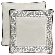 J Queen MIRABELLA $85 NEW Reversible Euro Sham European Pillow Case, Beige, NWT