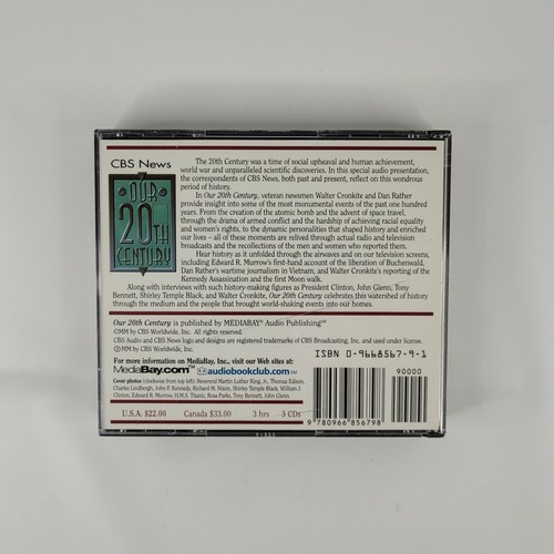 CBS News Our 20th Century Audiobook & Historic Broadcasts Cronkite Dan Rather - Picture 2 of 6