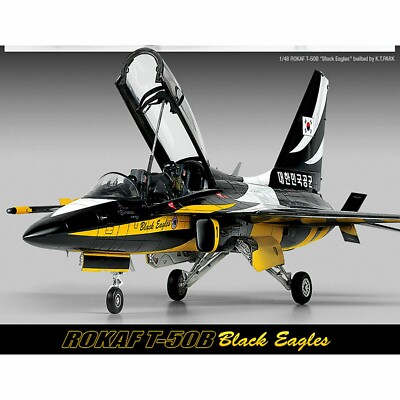 Academy 1/48 ROKAF T-50B ''Black Eagles'' Plastikmodellbausatz | detailliertes ...