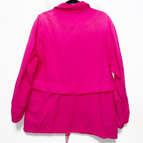 Vintage 90s Eddie Bauer Pink Full Zip Windbreaker Jacket Womens Size L - Picture 4 of 6