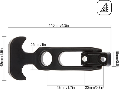 6Pcs Rubber Latches Flexible T Handle Draw Latch 4.3 Inch Hasp Draw Latch for To - Picture 2 of 7