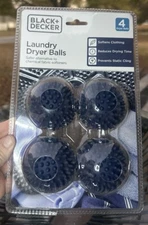 Black + Decker Laundry Dryer Balls Fabric Softener Alternative