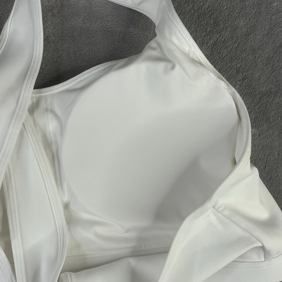 Adidas Sports Bra Womens Plus 2X White PowerReact Train Medium-Support Bra new - Image 3 of 4