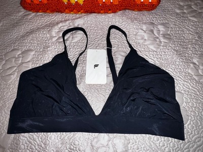 FABLETICS NAKED FEEL TRIANGLE BRALETTE, BLACK SIZE 2X NWT