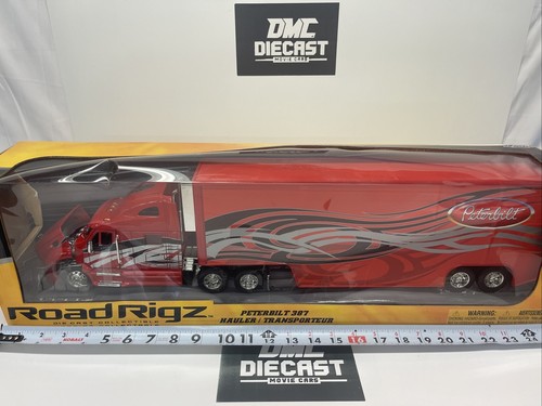 2009 Jada Road Rigz Peterbilt 387 Hauler Transporter Semi Trailer 1/32 DieCast