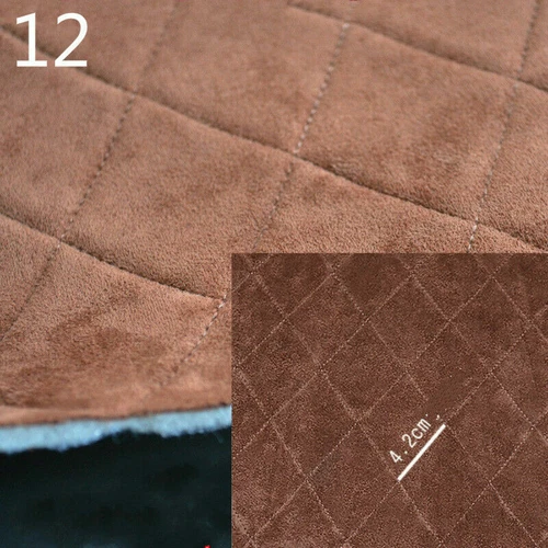 Thick Faux Suede Fabric Foam Backing Quilted Car Roof Upholstery Material Crafts - Picture 5 of 32