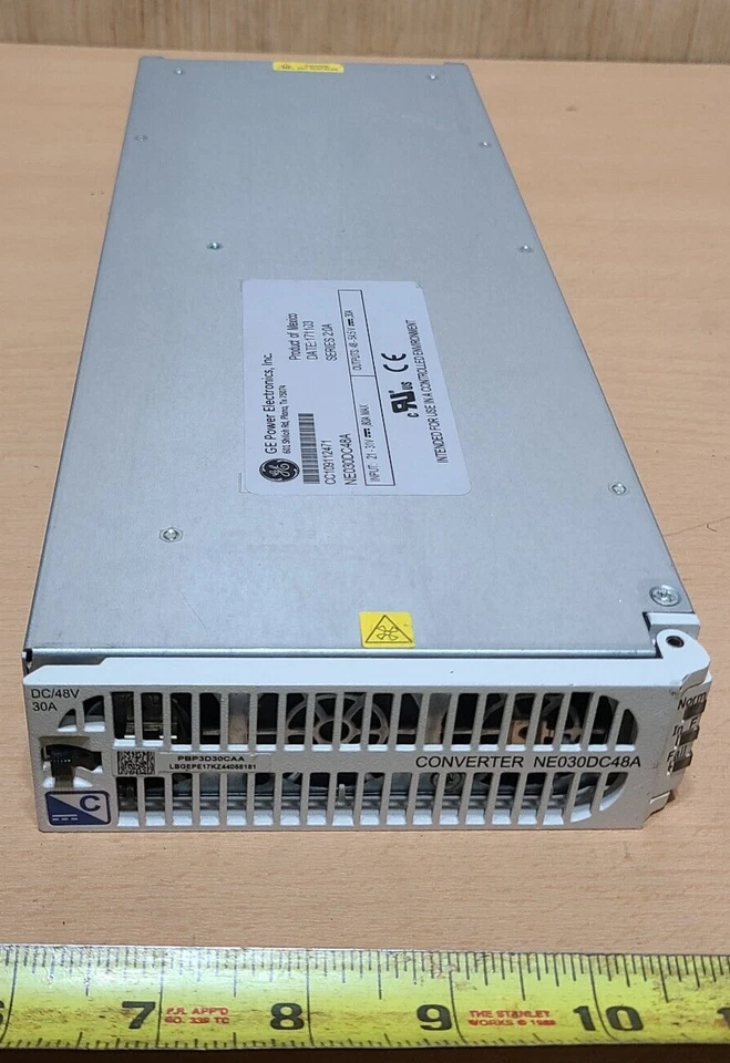 Rectificador GE POWER SYSTEMS NE030DC48A 30V, 48A. Rango de voltaje de entrada 21-30Vdc. 46 Foto 4 de 4