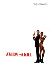 A VIEW TO A KILL 1985 USA Movie Press Kit - 12 Pics 32 Pages - Roger Moore