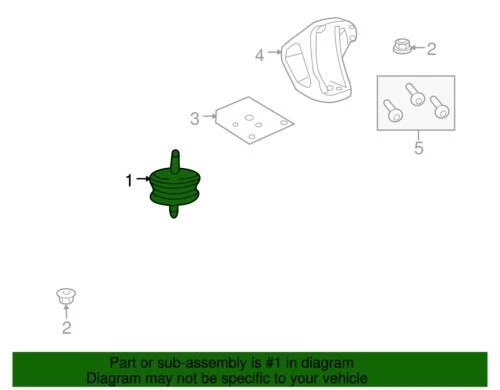 Genuine GM 2008-2017 Chevrolet Pontiac Caprice SS G8 Base Engine Mount 92271062 - Image 3 of 3