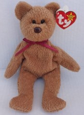 Ty Beanie Baby Curly the Bear Plush w/ ERRORS