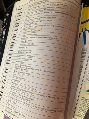 WORLD EXPO 88 BRISBANE OFFICIAL SOUVENIR PROGRAM BOOK GUIDE 1988 SOUTHBANK - Picture 3 of 5