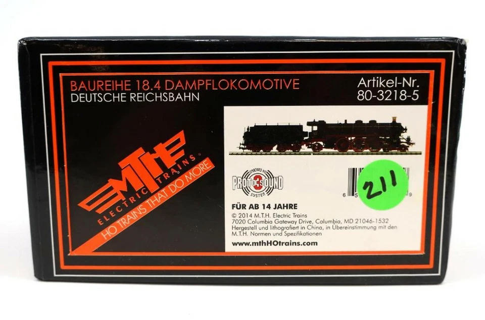 Locomotora y licitadora de vapor MTH 80-3218-5 DB HO escala 4-6-2 Foto 4 de 4