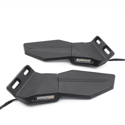 Swivel Wing Fin LED Mirror For Suzuki GSXR 600 750 1000 1000R GSX1300R 2PCS - Picture 9 of 10