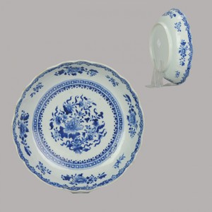 Antique 18th Century Chinese Porcelain Qianlong Blue And White Bowl