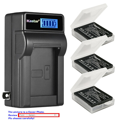 Kastar Battery LCD Wall Charger for BP-DC4 & LEICA C-LUX1 D-LUX2 D-LUX3 D-LUX4