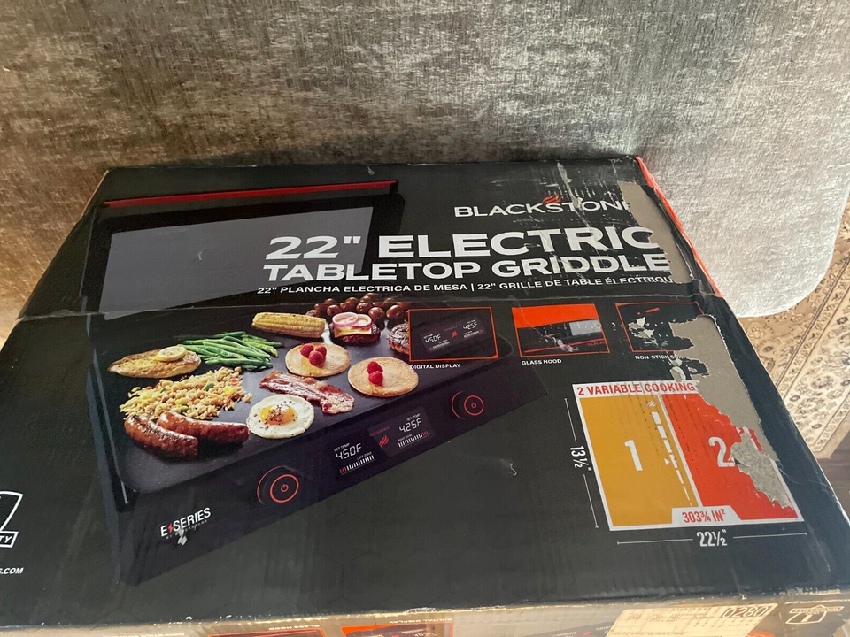Blackstone e series 22 electric tabletop griddle 717604080016 ebay