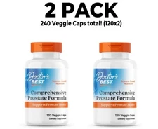 Doctor's Best, 2 PACK, Comprehensive Prostate Formula, 120 Veggie Caps each x 2