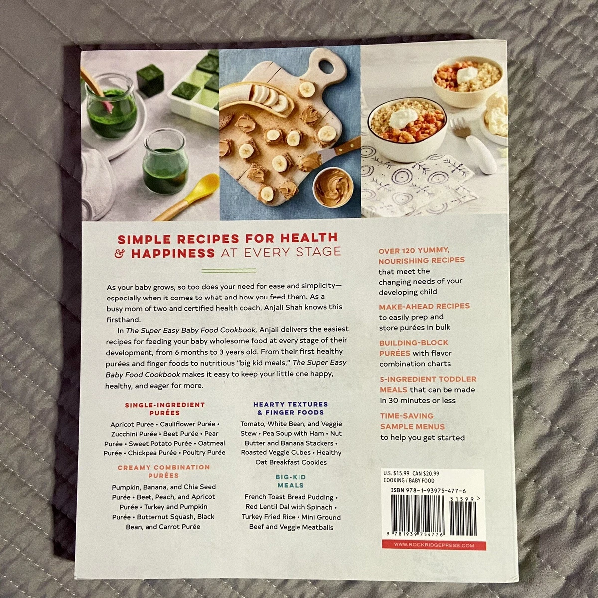 Super Easy Baby Food Cookbook Healthy Homemade Recipes for Every
