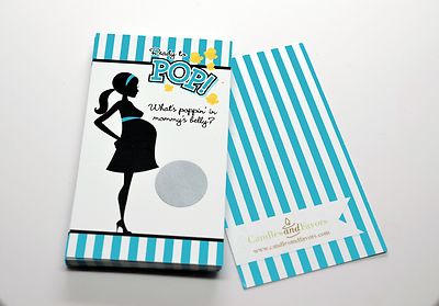 Ready To Pop Teal - Baby Shower Scratch Off Game Pack