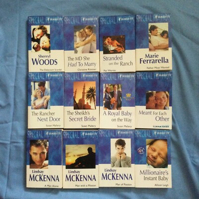 12 x Mills & Boon Books Silhouette Mixed Authors 2000 s Vintage Susan Mallery