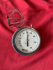 Weiss Model RF Freezer Thermometer 6” Wide -40 To 60 Degrees F Wire Sensor SS