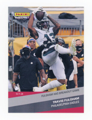2020 NFL Panini Instant #64 Travis Fulgham BREAKOUT GAME Philadelphia Eagles /80