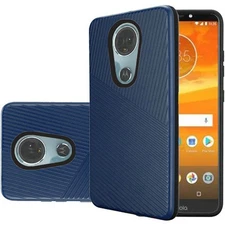 GSA Embossed Cover Case For Motorola Moto E5 Supra E5 Plus Xt1924 - Blue