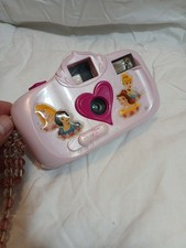 Vintage Disney Princess 35 mm Camera Pink Beaded Wristlet Strap Mystery Film