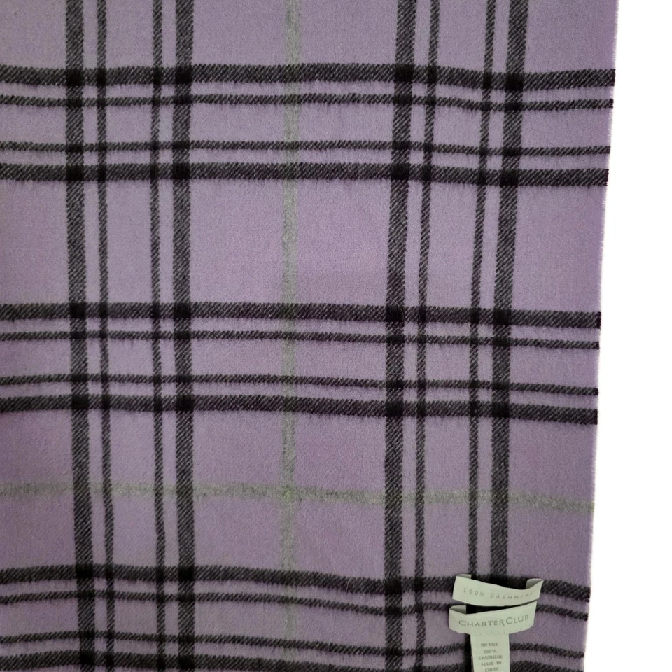 Cachecol Charter Club 100% cashmere - Imagem 3 de 4