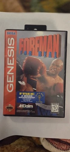 Foreman for Real Sega Genesis Complete W/ Box & Manual! Cleaned, Tested, Working
