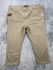 Wrangler RIGGS Workwear Pants Mens 48x30 Beige Ripstop Carpenter Utility Work