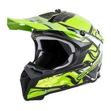 Zamp H777C06XS, FX-4 Helmet, X-Small, Green Graphic, ECE22.05/DOT Approved
