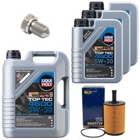 MotoröL Filter Set Top Tec 4600 5W-30 8 Liter + Schraube FüR VW Transporter V
