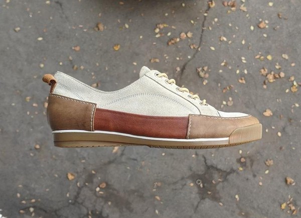 Men Think! Heels Beige Leather 41.5