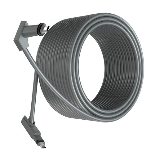 Waterproof Extension Cable Replacement Cable 147.6FT Grey 1200Mbps Data - Photo 11/12