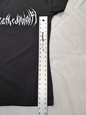 Breathe Divinity Mens Compression Shirt Size XL Black Dark Gothic