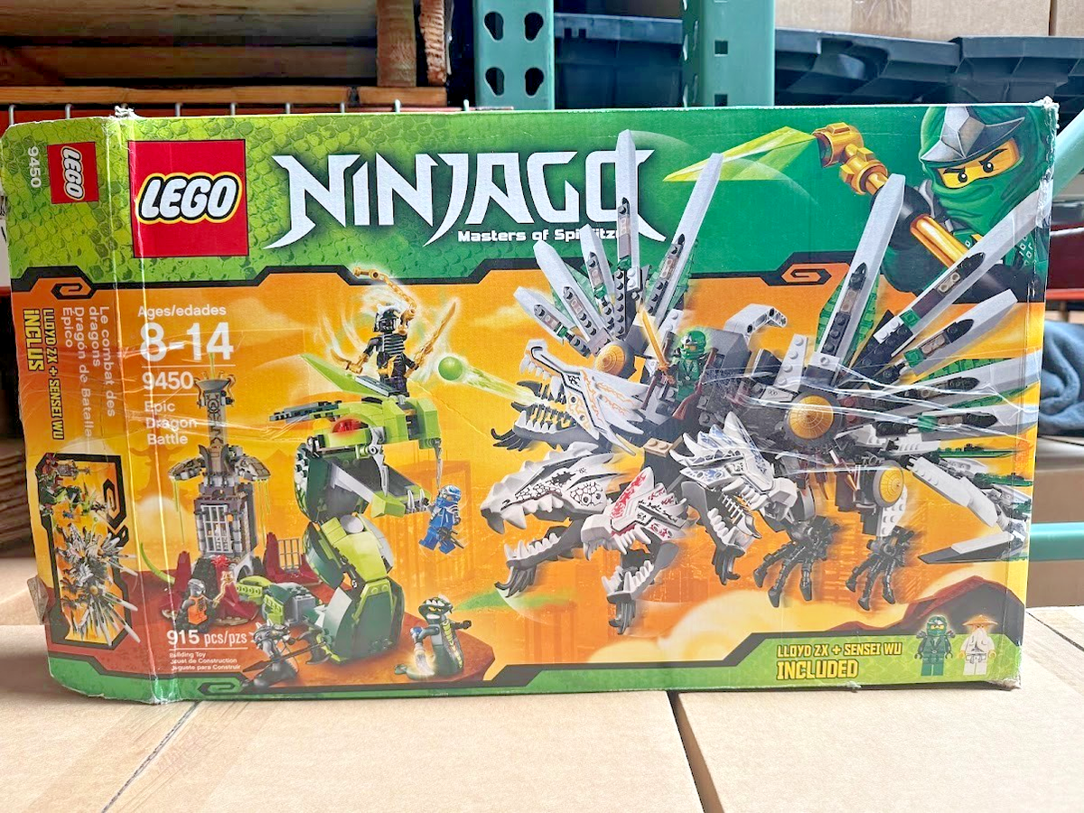 2012, LEGO NINJAGO: Epic Dragon Battle 9450 Open box bags sealed
