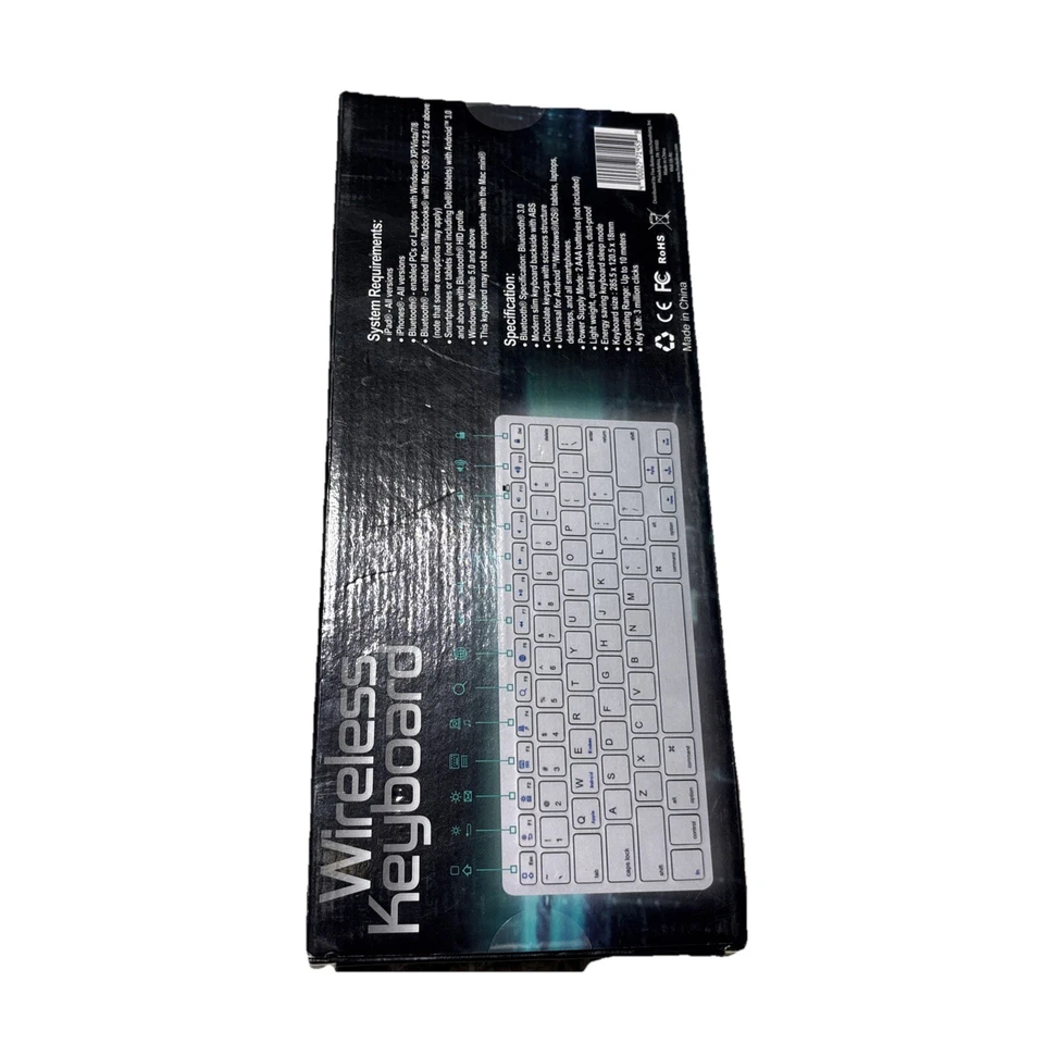 Wireless Bluetooth Keyboard 3.0 iPads, iPhones, Android, Laptop-Rose Gold, New - Image 2 of 2