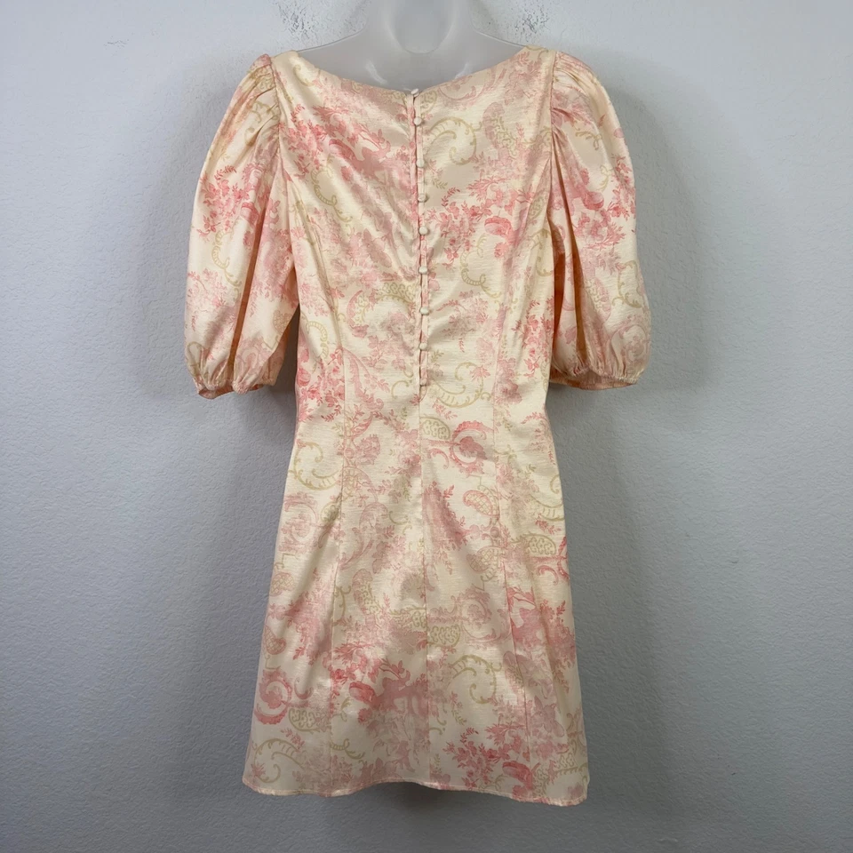 Laura Ashley x Urban Outfitters Dress L Pink Floral Romantic Cottagecore Retro - Image 2 of 4