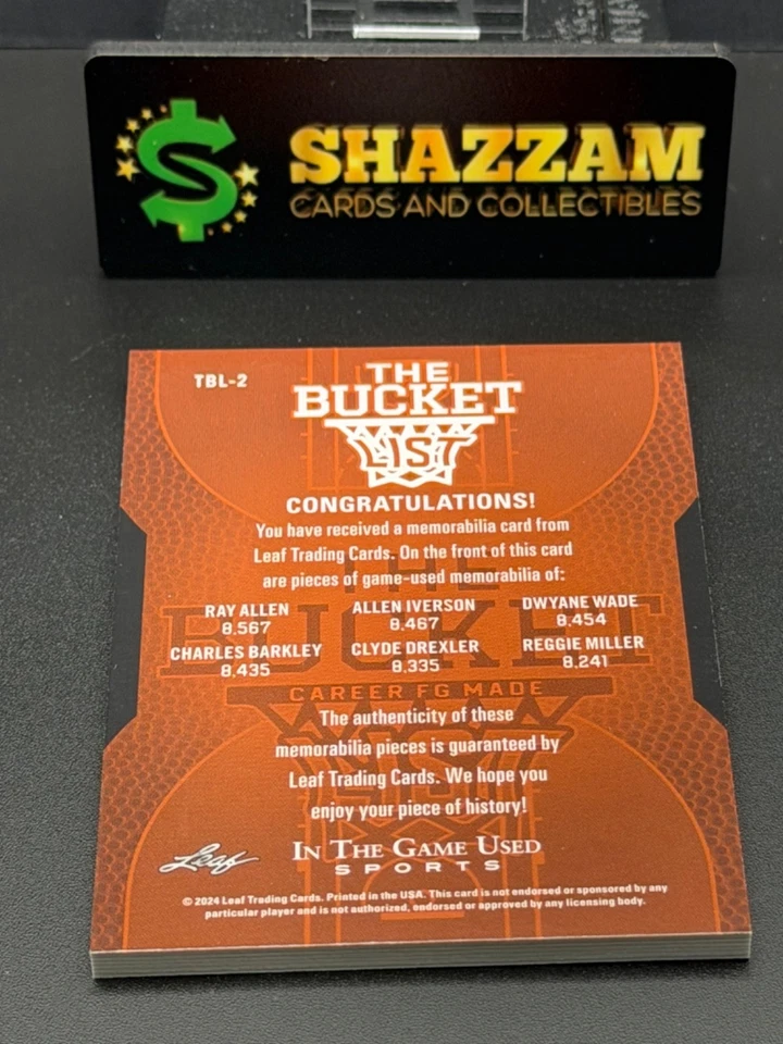 Parches usados para juegos Leaf ITGU IVERSON, WADE, BARKLEY, DREXLER 2024/15 TBL-2 Foto 4 de 4