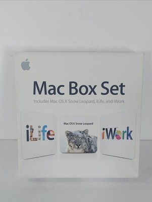 Apple Mac Box Set Mac OS Snow Leopard, IWork, ILife