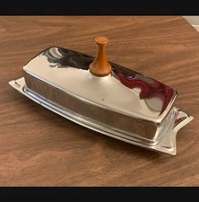 Retro Stainless Steel Butter Dish