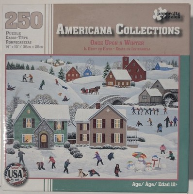 Americana Collections Once Upon A Winter 250 Piece Jigsaw Puzzle New Sealed
