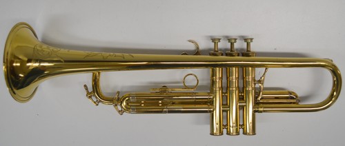 SELMER PARIS 65 K-MODIFIED LIGHTWEIGHT TRUMPET W/ORIGINAL FINISH, CASE & LYRE - Picture 9 of 24