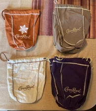 Lot Of 12 various Crown Royal Bags  Drawstring 750 ml standard size