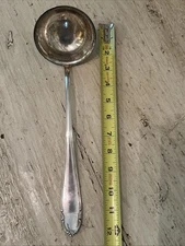 Vintage BMF 90 Soup Punch Ladle Spoon German Silver Plated Elegant Party Server