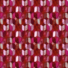 Free Spirit - Mosaic - Grisaille - Scarlet, Fabric by the Yard