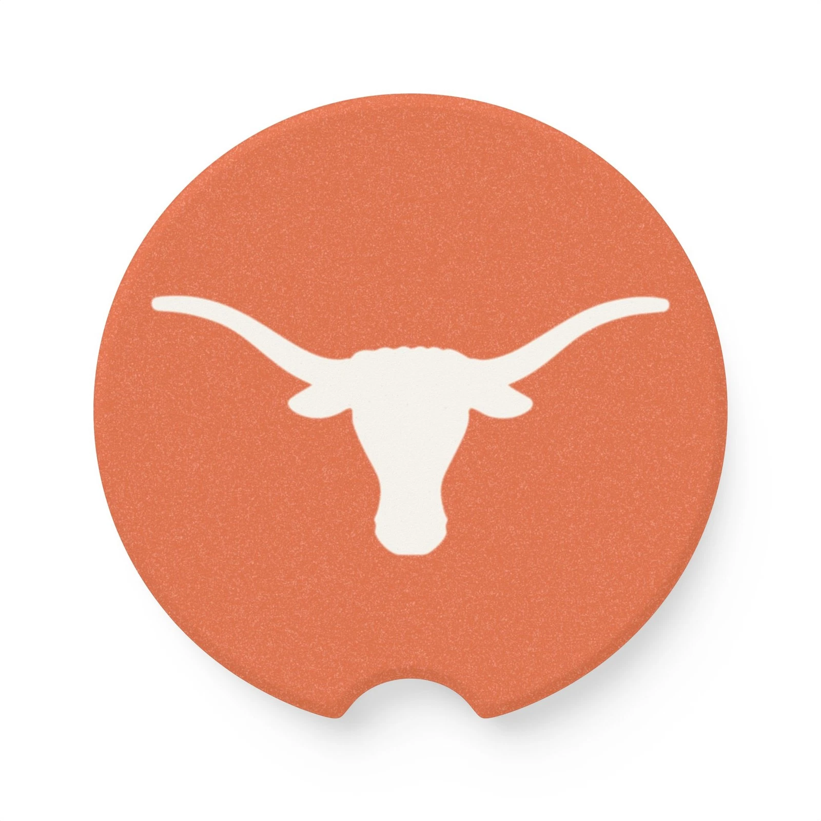 Texas Longhorns Soapstone Car Coaster – NCAA Cup Holder Insert for Car Decor