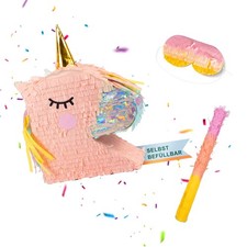 Pinata Schlag Pinata Glitzer Pinata Partypinata Geburtstagspinata Einhorn Set